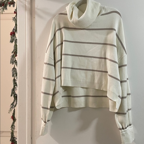 FREE PEOPLE Paulie Sweater / Moonbeam Combo - Picture 7 of 7